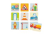 Brädspel - Goki Wooden Memo Game Construction Site 32 pcs. - 56761