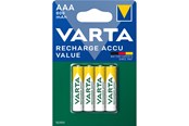 Battery - VARTA Rechargable Accu battery - 4 x AAA type - NiMH - 56613101404