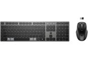 Tangentbord - HP 725 Multi-Device Rechargeable Nordic - Tastatur & Mus set - Dansk - Grå - 9T5B0UT#UUW