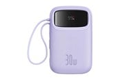 PowerBank - Baseus QPow 2 10000mAh 30W 2xUSB-C powerbank (purple) PowerBank - Purple - 10000 mAh - P10055008513-00