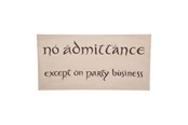 Merchandise - Weta Workshop - The Hobbit - No Admittance Sign - Affisch - 872801433