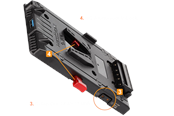 Batterier & batterigrepp - HEDBOX UNIX-FX9 V-Mount Adapter Power Plate - UNIX-FX9