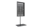 Väggfäste, AV-Möbel - Multibrackets M Pro Series mounting kit - for flat panel - single pole slim floorbase - black RAL 9005 - Max 50 kg - recommended for 55" - 7350022738201