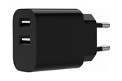Mobile - Adapters & Chargers - Gembird Universal USB charger 2.4A 2-port - Black - TA-UC-2A12-01-BK