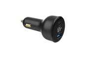 Mobile - Adapters & Chargers - Gembird Car Power Adapter with LCD display - USB Type-C PD - 65W - TA-UC-AC2PD65LCD-CAR-01