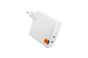 Strömkabel (extern) - Spigen ArcStation Pro 140W Wall Charger - white - GaN / 2-Port - ACH06033