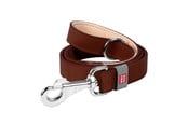 Hundar - Waudog Natural Leather Dog Leash Brown 14mm Wide 122cm Long - 08136