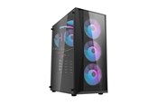 Chassi - Darkflash DK352 Plus computer case + 4 fans (black) - Chassi - Miditower - Svart - DK352 Plus