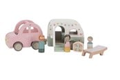 Träleksaker - Little Dutch Toy Car with Caravan - LD8022