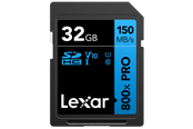 Flashram & USB Flash Drives - Lexar Pro 800X SD - 150MB/s - 32GB - LSD0800P032G-BNNNG