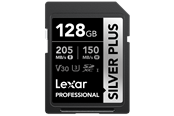 Flashram & USB Flash Drives - Lexar Professional SILVER PLUS SDXC - 205MB/s - 128GB - LSDSIPL128G-BNNNG