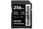 Flashram & USB Flash Drives - Lexar Professional SILVER PLUS SDXC - 205MB/s - 256GB - LSDSIPL256G-BNNNG