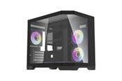 Chassi - Darkflash FT418 computer case + 6 aRGB fans (black) - Chassi - Minitower - Svart - FT418 Black
