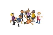 Figure - Small Foot Wooden Flexible Doll Family with Baby 8 pcs. - 12426