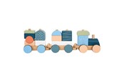 Babyleksaker - Small Foot - Wooden Stacking Block Train Arctic 16 pieces. - 12449