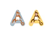 Kreativa spel - Small Foot - Wooden Animal Children's Letter - A - 12508