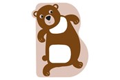 Kreativa spel - Small Foot - Wooden Animal Children's Letter - B - 12509