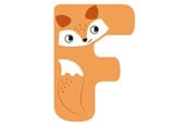 Kreativa spel - Small Foot - Wooden Animal Children's Letter - F - 12513