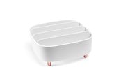 Badrumstillbehör - Gillian Jones - Table organizer with 4 compartments - White - 12005-90