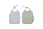 Babyvård - Filibabba Bib with ties 2-pack - Pearl Blue + Desert Sage - FI-03339
