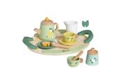 Lekkök och tillbehör - Classic World Wooden Vintage Tea Set with Tray 14 pcs. - 50576