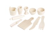 Kreativa spel - Creativ Company Wooden Kitchen Utensils Miscellaneous 10 pcs. - 564701