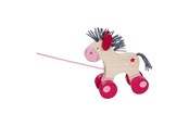 Babyleksaker - Goki Wooden Pull Animal Horse Lillie - 54867