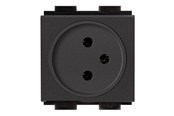 Övriga kablar - Crestron Electronics Crestron FT2A-PWR-IS Series FT2A-PWR-IS-1-BASIC - power socket mechanism - Israel - 1 power socket - black - FT2A-PWR-IS-1-BASIC