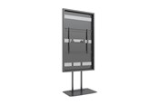 Väggfäste, AV-Möbel - Multibrackets M Pro Series enclosure - Slim - for LCD display - dual pole - black - Max 50 kg - recommended for 75" - 7350022738225