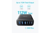 Mobile - Adapters & Chargers - Anker Charger (112W 6 Ports GaN) - Black - A2154G11