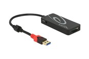 USB Hub - DeLOCK Hub - 3 Ports USB Hub - 3 porte - Svart - 62899