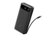 PowerBank - Anker Powerbank (20 000 mAh, 87 W, inbyggd USB-C-kabel) – Svart PowerBank - Svart - 20000 mAh - A1383011