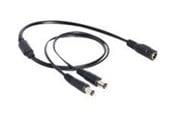Strömkabel (intern) - DeLOCK Power Splitter DC Jack 5.5 x 2.1 mm to DC Jack 5.5 x 2.1 mm - 50 cm - 83286