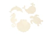 Kreativa spel - Creativ Company Wooden Sea Animals with Hanging Eye - 57972