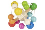 Babyleksaker - Goki Wooden Gripping Ring Rainbow - 65331