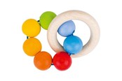 Babyleksaker - Goki Wooden Gripping Ring Rainbow - 65333