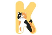 Kreativa spel - Small Foot - Wooden Animal Children's Letter - K - 12518