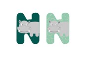 Kreativa spel - Small Foot - Wooden Animal Children's Letter - N - 12521