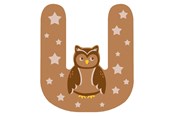 Kreativa spel - Small Foot - Wooden Animal Children's Letter - U - 12528