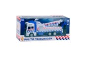 Leksaksbil - Johntoy 1-1-2 Pull-Back Police Tow Truck - 26126