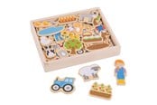 Babyleksaker - Bigjigs Farm Magnets 35 pcs. - BJ274