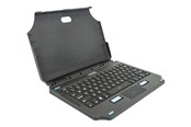 Tangentbord - Gamber-Johnson LLC Gamber-Johnson 2-in-1 - keyboard and folio case (case) - attachable compact - with touchpad mouse buttons - AZERTY - French Input Device - Tastatur & Folio set - Fransk - Svart - 7160-1869-03