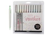 Skriv- och ritverktyg - Creativ Company Sketch Double Markers Pastel Colours 12 pcs - 37380