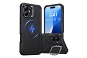 Mobile - Covers & Cases - ESR Cyber Tough (HaloLock) case with stand for iPhone 16 Plus (black) - 1A7640102