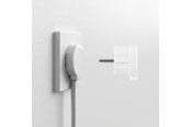 Switch-enheter - NORM F Platt Stickpropp, Matt Vit (Schuko-standard) - 43021