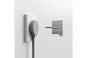 Switch-enheter - NORM F Platt Stickpropp, Matt Grå (Schuko-standard) - 43023