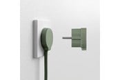 Switch-enheter - NORM F Platt Stickpropp, Matt Grön (Schuko-standard) - 43024