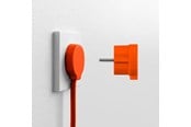 Switch-enheter - NORM F Platt Stickpropp, Matt Orange (Schuko-standard) - 43025
