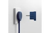 Switch-enheter - NORM F Platt Stickpropp, Matt Blå (Schuko-standard) - 43027