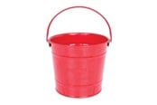 Utomhuslek - Bigjigs Red Metal Bucket - BJ296